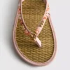 Flip-flops med sjøgress-effekt