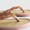 Flip-flops med sjøgress-effekt