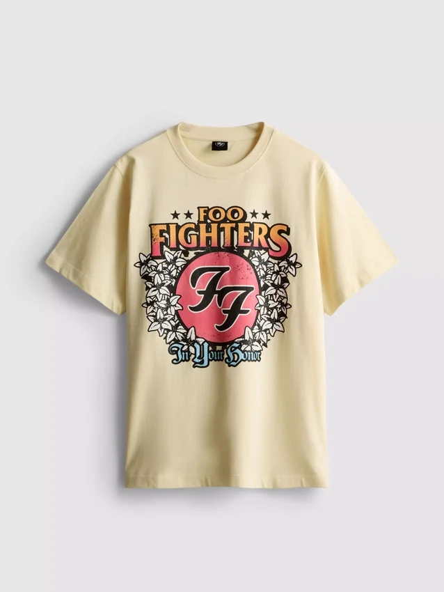 Foo Fighters-T-skjorte med grafisk albummotiv