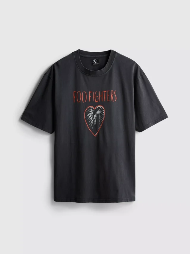 Foo Fighters-T-skjorte med grafisk trykk