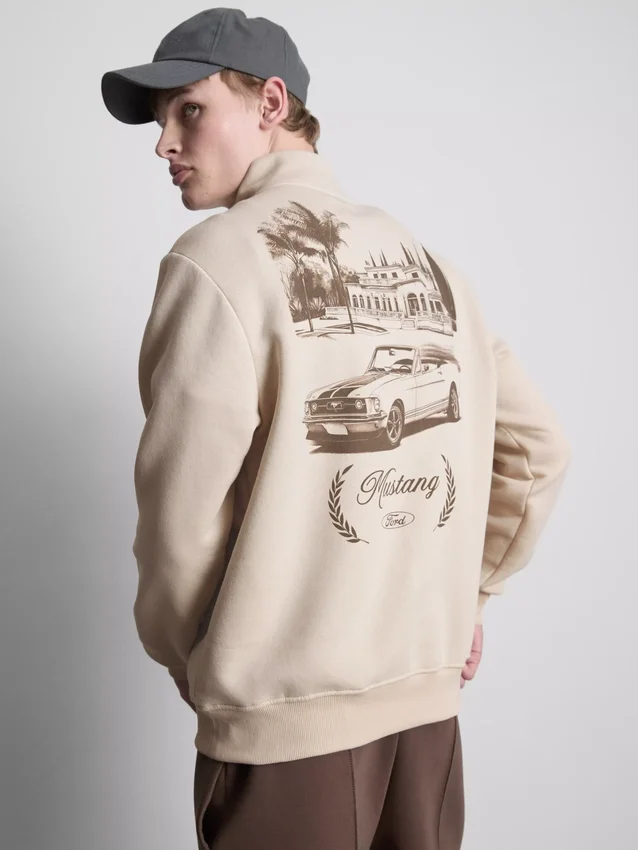 Ford Mustang-genser med halv glidelås
