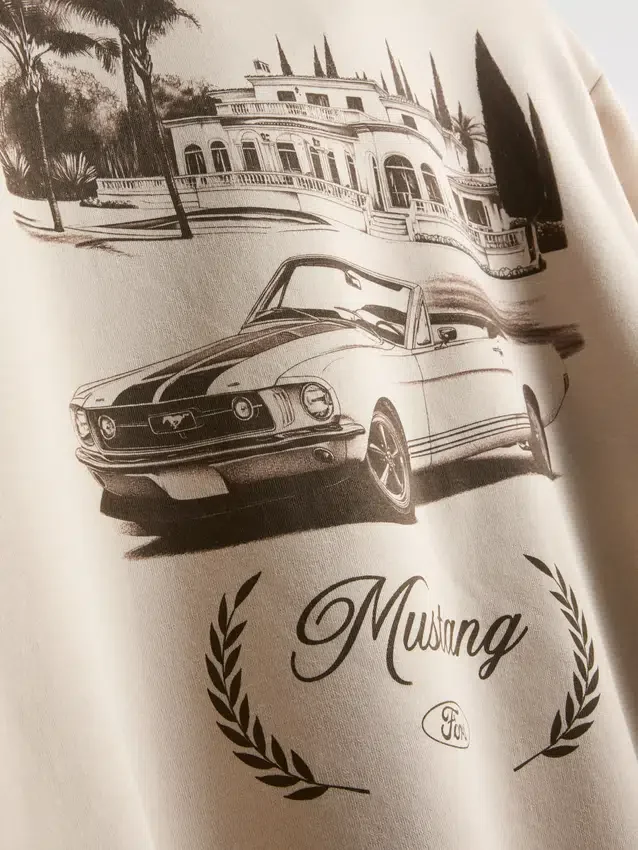 Ford Mustang-genser med halv glidelås