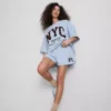 Fritidsshorts med høy bomullsandel i avslappet NYC-stil