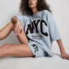 Gensere med drop-ermer i bomullsrik NYC-stil