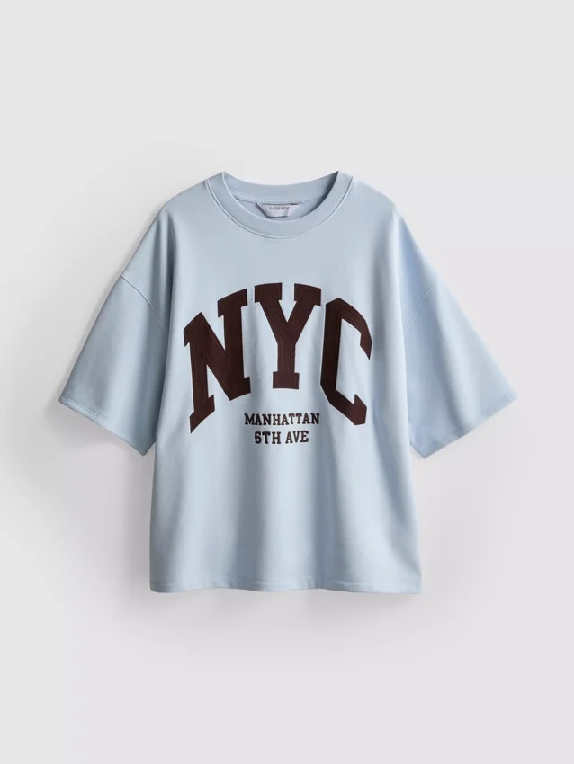 Gensere med drop-ermer i bomullsrik NYC-stil