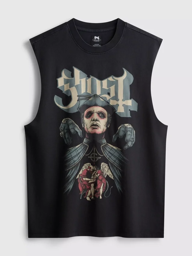 Ghost-T-skjorte med korte ermer