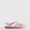 Glitter-sandaler i gelé med burdesign