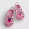 Glitter-sandaler i gelé med burdesign