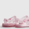 Glitter-sandaler i gelé med burdesign