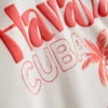 Grafisk baby-T-skjorte i bomullsrik havana