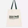 Grafisk totebag i bomull med bymotiv