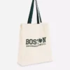 Grafisk totebag i bomull med bymotiv