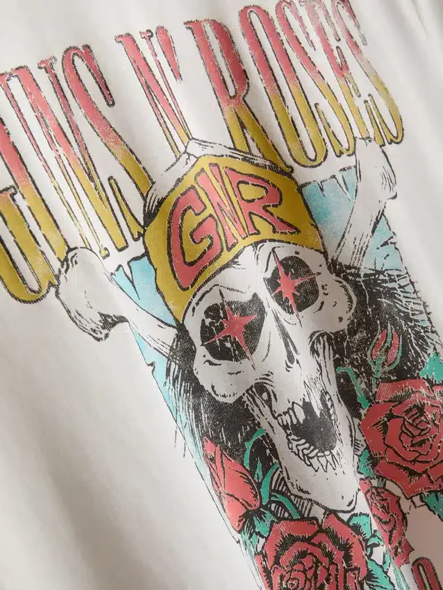 Guns N' Roses kort pysjamassett