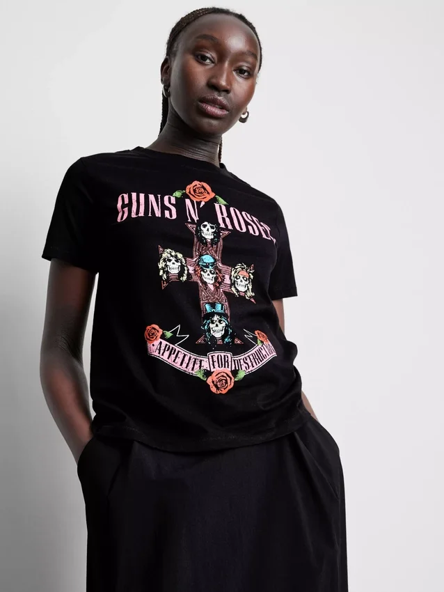 Guns N' Roses-T-skjorte med «Cotton Album»-motiv