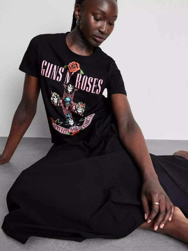 Guns N' Roses-T-skjorte med «Cotton Album»-motiv