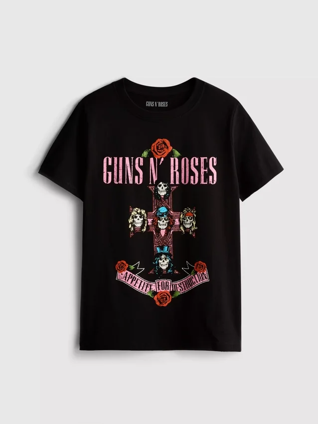 Guns N' Roses-T-skjorte med «Cotton Album»-motiv