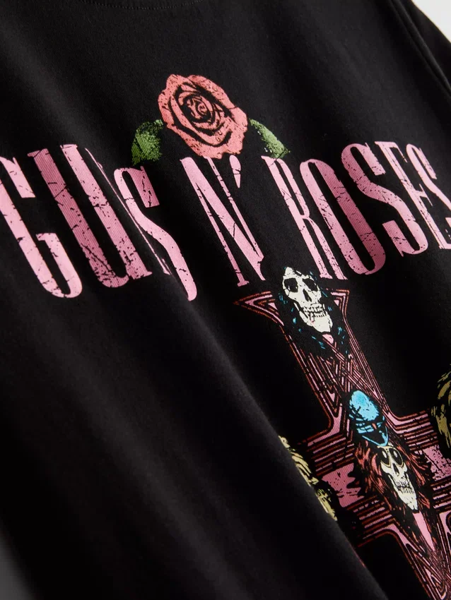Guns N' Roses-T-skjorte med «Cotton Album»-motiv