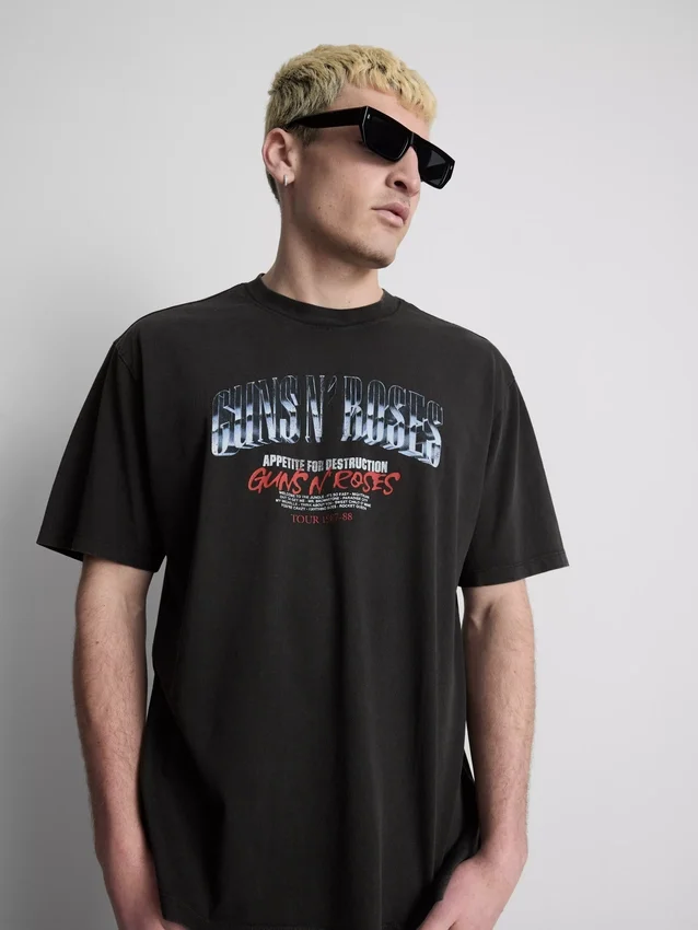 Guns N’ Roses-T-skjorte med grafisk trykk