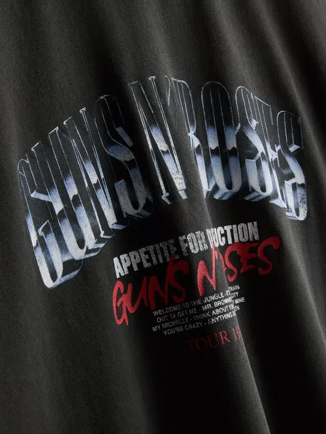 Guns N’ Roses-T-skjorte med grafisk trykk