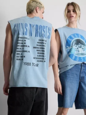 Guns N’ Roses-tanktop med grafisk trykk
