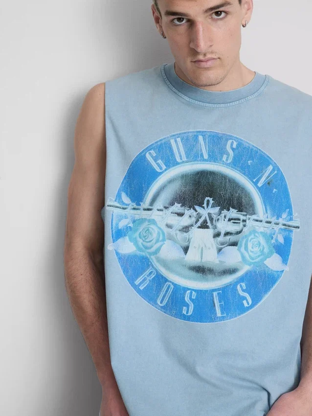 Guns N' Roses-tanktop med grafisk trykk