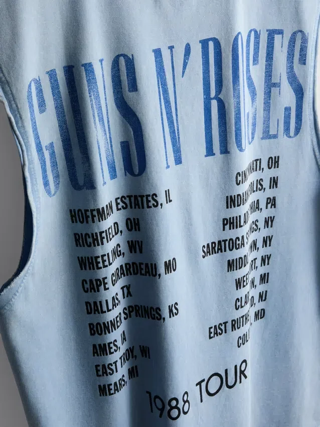 Guns N' Roses-tanktop med grafisk trykk