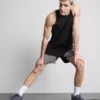 Gymshorts med fargeblokker