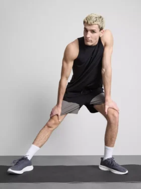 Gymshorts med fargeblokker