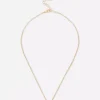 Halskjede med initialer i rhinestone