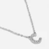 Halskjede med initialer i rhinestone