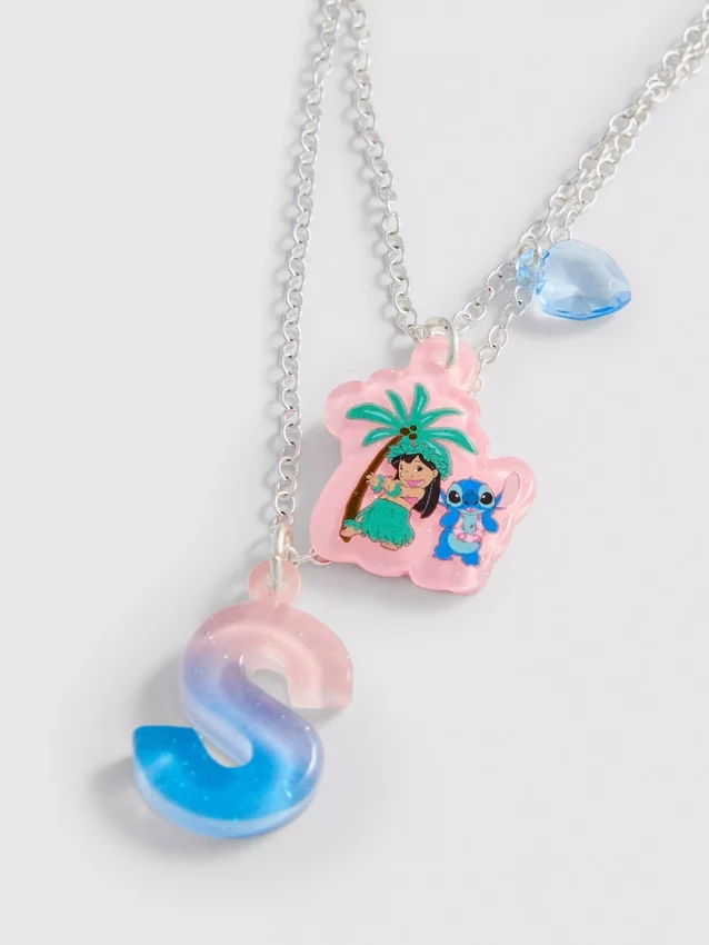 Halskjede med Stitch-initialanheng fra Disney