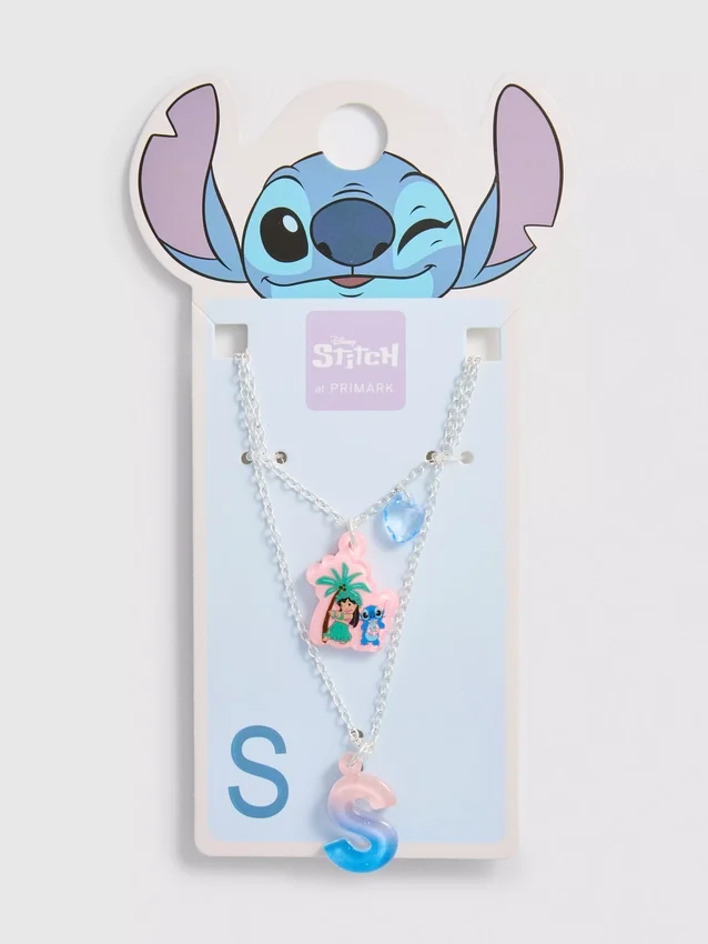 Halskjede med Stitch-initialanheng fra Disney