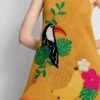 Heklet, brodert strandminikjole