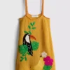 Heklet, brodert strandminikjole