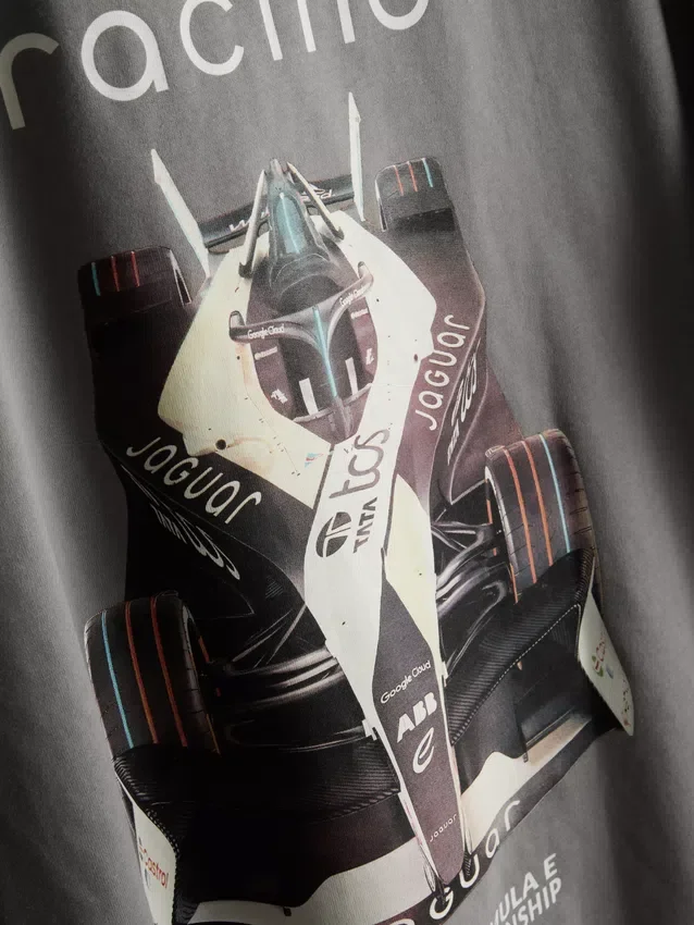 Jaguar TCS Racing-T-skjorte med grafisk trykk