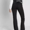 Jeans i bomull med middels høy midje og bootcut-passform