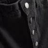 Jeans i bomull med middels høy midje og bootcut-passform