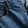 Jeans i bomullsdenim med avsmalnende, rette ben