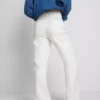 Jeans i bomullsdenim med rett ben