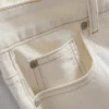 Jeans i bomullsdenim med rett ben