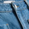 Jeans med brede ben og lommer foran