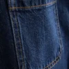 Jeans med brede ben og lommer foran