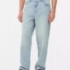 Jeans med høy midje og avslappet passform