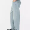 Jeans med høy midje og avslappet passform