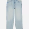 Jeans med høy midje og avslappet passform