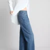 Jeans med høy midje og rette ben