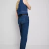 Jeans med høy midje og rette ben