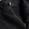 Jeans med høy midje og rette ben