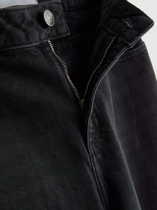 Jeans med høy midje og rette ben