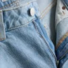 Jeans med høy midje og rette ben